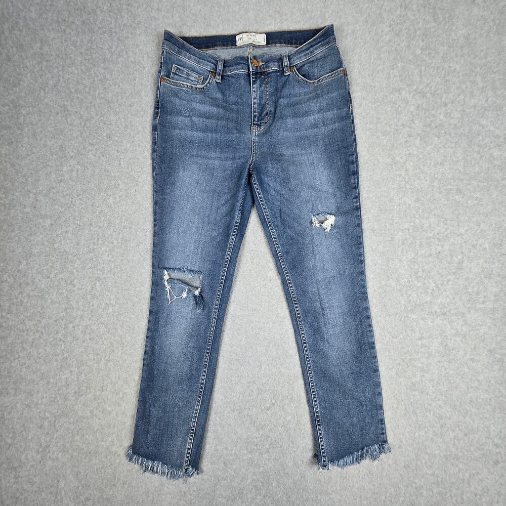 Free People Womens 29 Great Heights Distressed Frayed Jeans